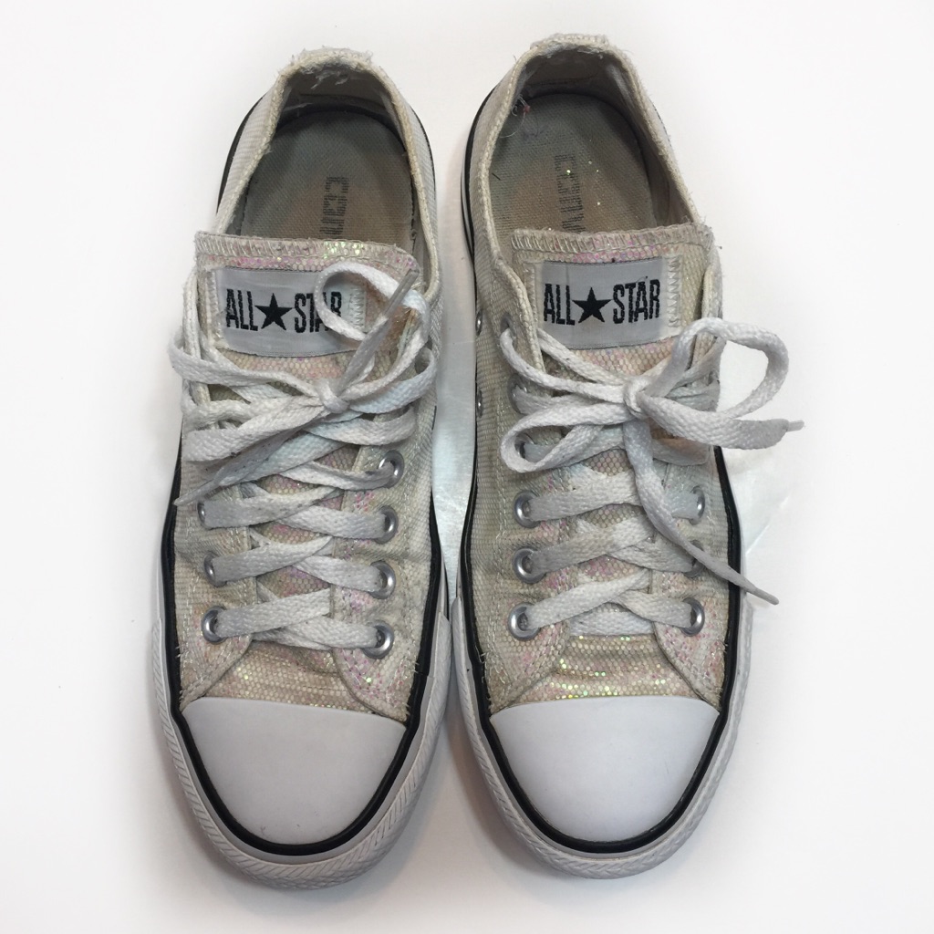 Converse All Star Sparkly Sneakers Size 7